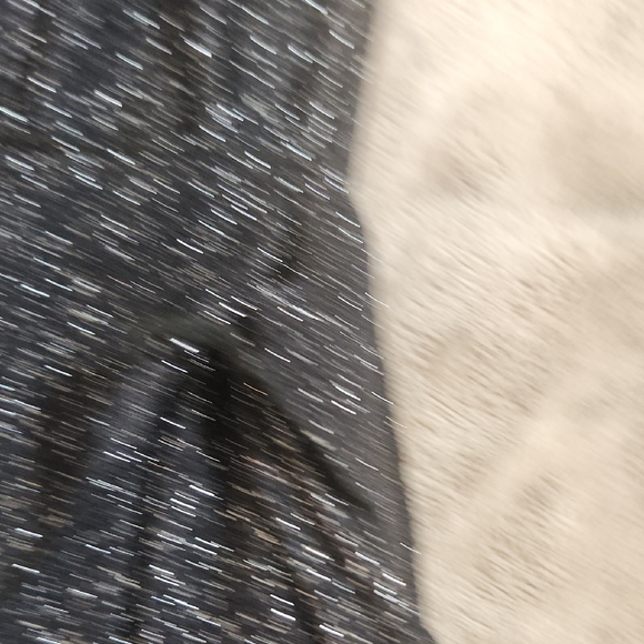 Sparkly Black Sheer Blouse Double Layered With Long Sleeves - Picture 6 of 8